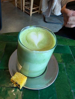 Matcha Latte at De Dadel in Den Burg