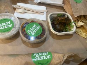   at Falafel Station in Prospect