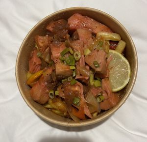 Jackfruit Devil with Fries   at Ayubowan Street Food - Sheffield in Sheffield