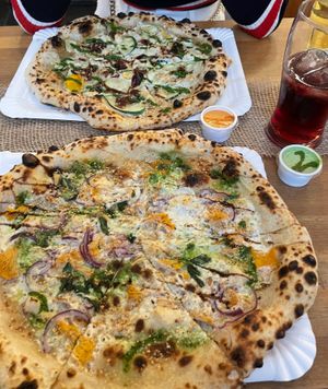 The special at the time i visited and „the one with zucchini“ at Planty Pizza in Vienna