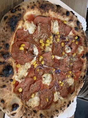 Salami pizza   at Planty Pizza in Vienna