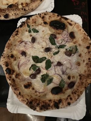 Pizza with pickled lemon 🥰  at Planty Pizza in Vienna