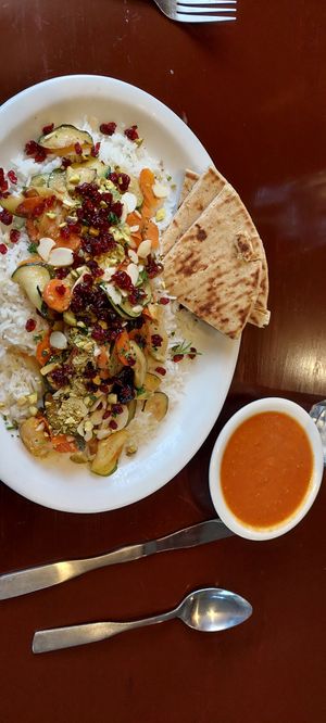 Veggie Zereshk Polow at Cafe Med in South Salt Lake