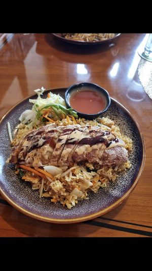 Gebratener Reis mit Veganer Ente  at Asia Dragon  in Alsfeld