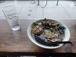 The server recommended the Citrus Shoyo ramen. She said that it was briefly removed from the menu but was brought back by popular demand and was great. It didn’t disappoint    at Momona in Chico