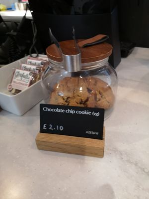 Vegan chocolate chip cookie. at National Trust - Snowshill Manor and Garden in Broadway