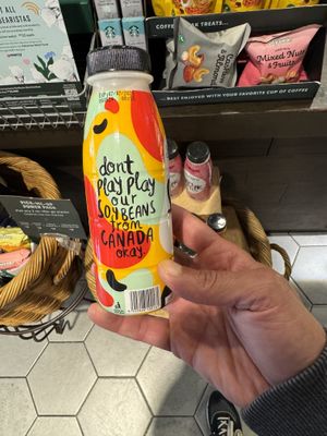 Soy Milk made from Canadian 🇨🇦 Soyabeans #Veganuary at Starbucks in Tanah Rata