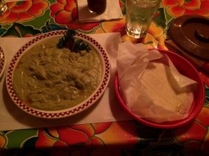 Mole verde at Red Iguana in Salt Lake City