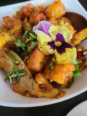 Aloo Gobi-potatoes and cauliflower at Celebration by Rupa Vira - Modern Indian Cuisine in Ashburn