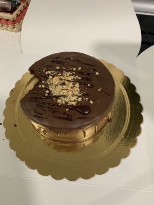 Chocolate “bomb” cake, the smallest versionn  at La Vegetería in Gran Canaria