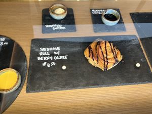 Sesame roll  at Twelvemonth Bakehouse in Burlingame