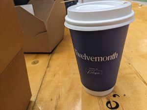 Coffeeee at Twelvemonth Bakehouse in Burlingame