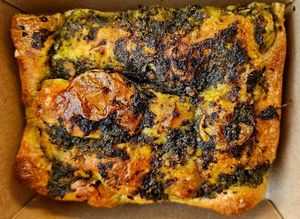 Focaccia at Twelvemonth Bakehouse in Burlingame