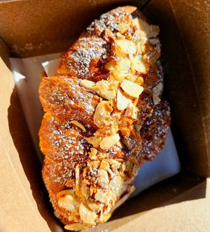 Almond twice baked at Twelvemonth Bakehouse in Burlingame