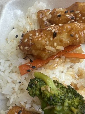 Tempura fried Teriyaki tofu bowl   at Sushi Groove in Salt Lake City