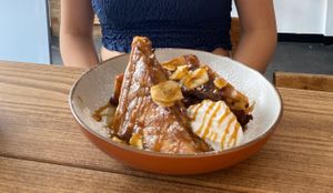 French Toast at The Pie Box Cafe in Cardiff