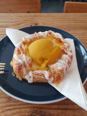 Peach Crown at The Pie Box Cafe in Cardiff