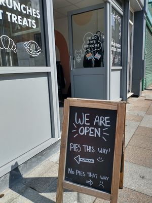The pie box at The Pie Box Cafe in Cardiff