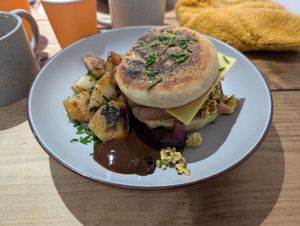  at The Pie Box Cafe in Cardiff