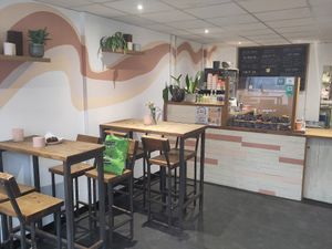 Interior: The Pie Box cafe Cardiff, UK #Veganuary at The Pie Box Cafe in Cardiff