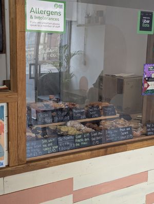 Cake selection. at The Pie Box Cafe in Cardiff