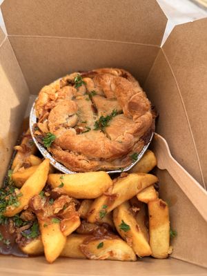 Amazing vegan pies. I had the Cheezy Veg pie with chips & it was amazing. Thank you guys.  at The Pie Box Cafe in Cardiff