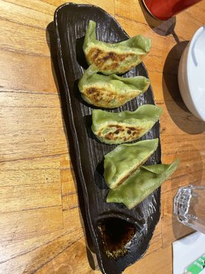 Veg gyoza  at Kura Kura Japanese Dining in Haymarket