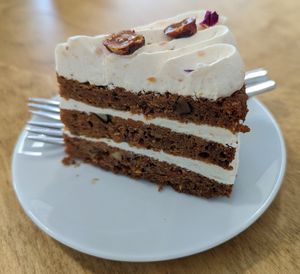 carrot cake at Parkrestaurant De Hoge Veluwe in Otterlo