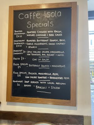   at Caffè Isola  in Newport