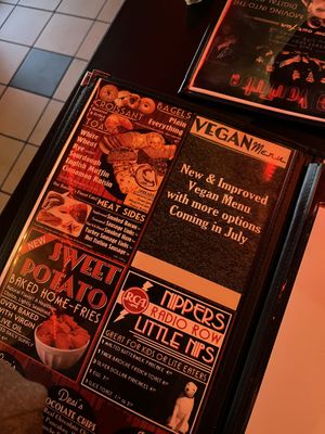 Well designed menu but I asked about the vegan menu, which they don’t have (though I knew they didn’t because I read the reviews)  at The Breakfast Spot in Lake George