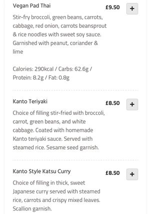 Vegan menu - 2  at Kanto - Stranmillis in Belfast