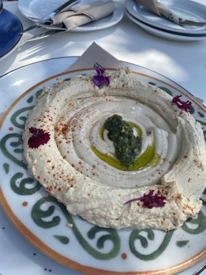 Amazing hummus  at Chirincana in Ibiza