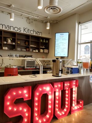 Prep area at Dos Hermanos Kitchen in Memphis