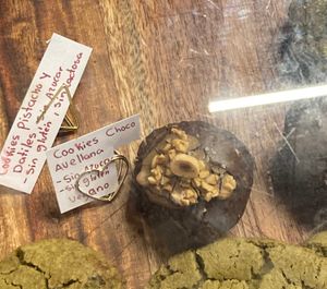 Vegan, gluten-free and sugar-free cookie at Cora in Madrid