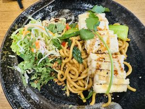 Udon noodles with tofu  at Minh Khai Asian Deli & Sushi Bar in Falkensee