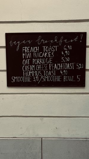 Menu   at VegaNana in Bratislava