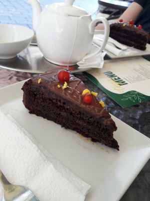 Sacher Cake at VegaNana in Bratislava