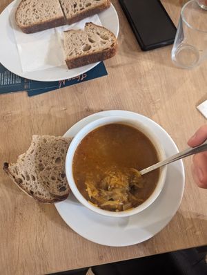 Great soup! at VegaNana in Bratislava