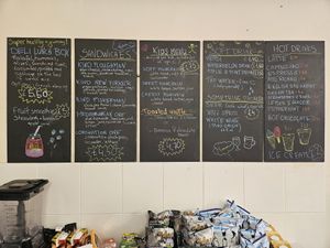 Current menu at Southlands Community Cafe in West Drayton