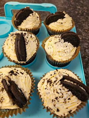 Oreo cupcakes at Southlands Community Cafe in West Drayton