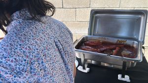   at Leaf Over Beef in Los Angeles