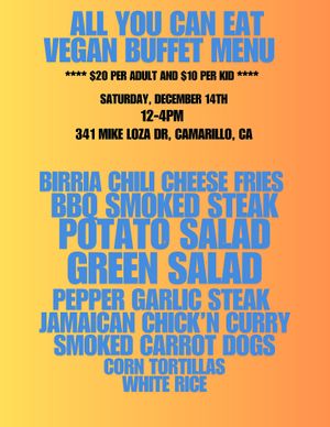 Come join us for a mouthwatering VEGAN BBQ at ANDORRA APARTMENTS SATURDAY, DECEMBER 14TH. 12PM-4PM Indulge in a variety of delectable plant-based dishes that will satisfy your tast at Leaf Over Beef in Los Angeles