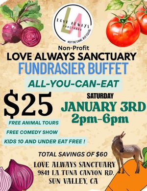 https://veganbuffet.eventbrite.com
 at Leaf Over Beef in Studio City