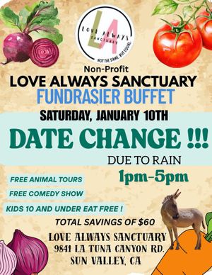 due to rain the new event date is Saturday,January 10th 1pm-5pm at Leaf Over Beef in Studio City