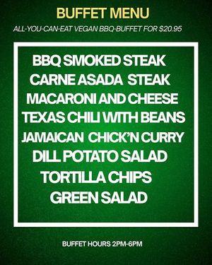 tickets available at
 https://veganbbq2026.eventbrite.com/ at Leaf Over Beef in Studio City