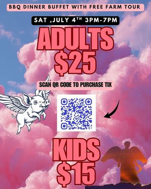 $25 BBQ Dinner Buffet with Free entry into barnyard to visit the rescued farm animals.  Prices will increase soon. at Leaf Over Beef in Studio City