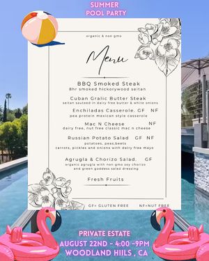 https://veganpoolparty.eventbrite.com at Leaf Over Beef in Studio City