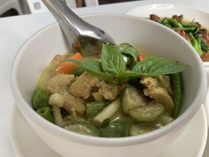 Green curry  at Vegan House Pattaya in Pattaya