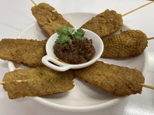 Satay  at Vegan House Pattaya in Pattaya