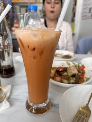 Thai tea  at Vegan House Pattaya in Pattaya